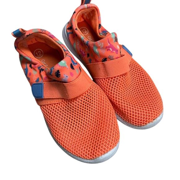 Cat & Jack Other - Cat & Jack Kids Orange Dinosaur Water Shoes Size 12 Slip-On Sandals